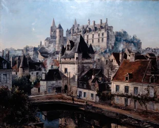 Le Port de Cordelieres et Château Loches, 1891