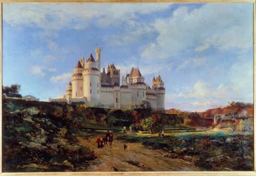 Vue du château de Pierrefonds dans l