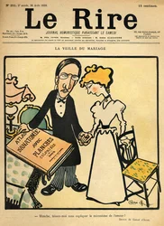 La veille du mariage, dessin de couverture de 