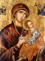 Une icône crétoise de la Mère de Dieu de la Passion, milieu du XVIIe siècle