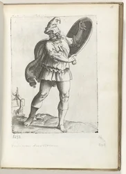 Guerrier espagnol vers 1550 (Diversarum gentium nostrae aetatis habitus)