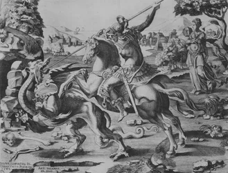 Saint Georges Tuant le Dragon, 1542