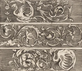 Trois frises avec feuillage ornemental, ca. 1541-43