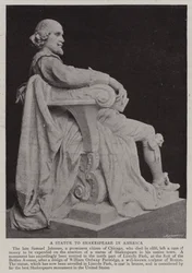 Une Statue de Shakespeare en Amérique