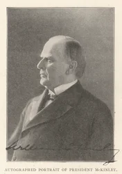 Portrait autographe du président McKinley