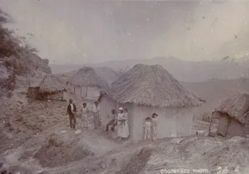 Village barbadien sur une colline, 1880