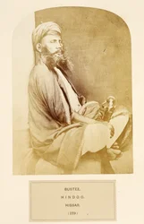 Bustee, hindou, Hissar, de The People of India, par J. Forbes Watson, publié en 1868