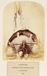 Dureeahon, Hindou de Bundelcund, Allahabad, extrait de The People of India, par J. Forbes Watson, publié en 1868
