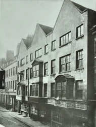 Fetter Lane, arrière de Barnards Inn, City de Londres, 1879