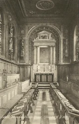 Intérieur, Chapelle du Pembroke College, Oxford, Oxfordshire