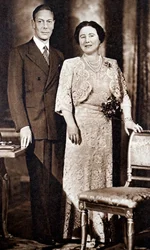 Le roi George VI et Elizabeth, la reine mère