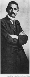 Mahatma Gandhi (1869-1948) comme avocat en Afrique du Sud, vers 1900