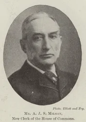 M. A J S Milman, nouveau greffier de la Chambre des communes