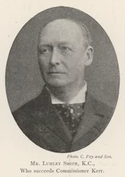 M. Lumley Smith, KC, qui succède au commissaire Kerr