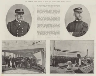 Nos visiteurs navals américains à bord du croiseur américain Chicago