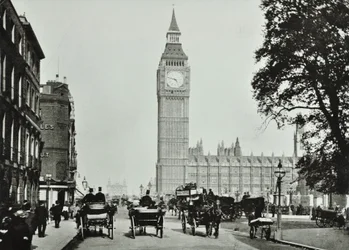 Parliament Square, Westminster LB : Parliament Square vue vers Bridge Street, 1895