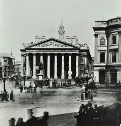 Royal Exchange, Threadneedle Street, City de Londres, 1880