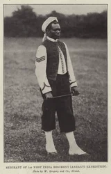 Sergent du 1er régiment des Antilles, expédition Ashanti