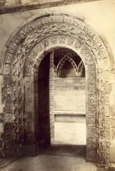 Abbaye de St Albans, Porte Normande (photo n/b)