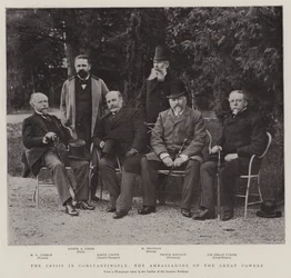 La crise à Constantinople, les ambassadeurs des grandes puissances