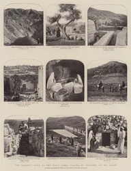 La visite du Kaiser en Terre Sainte, scènes d
