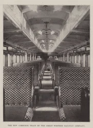 Le nouveau train à couloir de la Great Western Railway Company