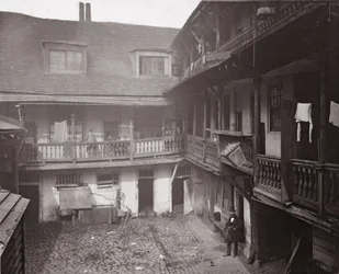 The Oxford Arms in Warwick Lane, 1875, de Historic London Buildings par Alfred et John Bool (f.1850-1900) et Henry Dixon (1820-92)
