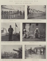 La guerre hispano-américaine, types navals et militaires américains