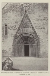 Porte du XIIe siècle de la cathédrale de Clonfert, comté de Galway, fondée en 558