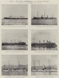 Types des escadrons méditerranéens et de la Manche français