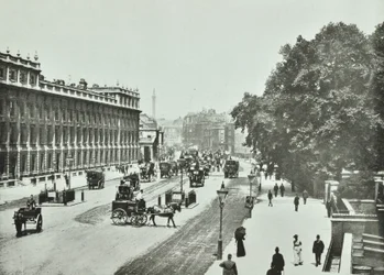 Whitehall, Westminster : vue vers le nord, 1890