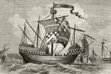 Un navire de guerre du 15e siècle, de 