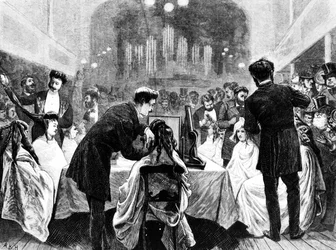 Exposition de coiffure, 1872