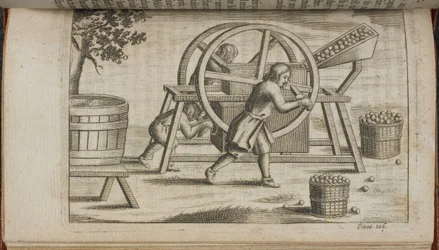 Une machine pour presser les fruits, illustration de 