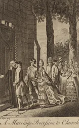 Une procession de mariage à l