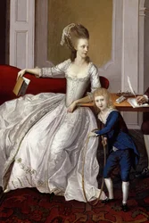 Une mère et son enfant, c.1780