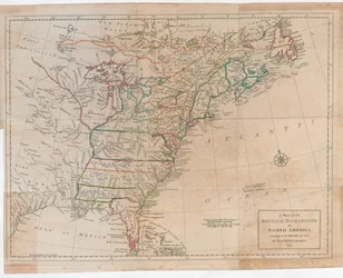 Un ensemble de PLANS et de FORTS EN AMÉRIQUE Réduits à partir de relevés réels. 1765
