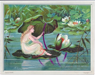 Carte de vœux victorienne d