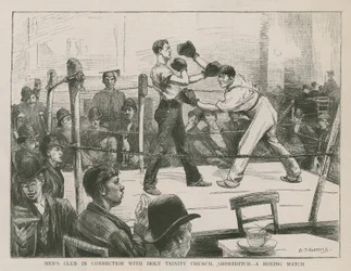 Un match de boxe