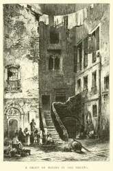 Un groupe de maisons dans le Ghetto