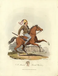 Un guerrier britannique monté