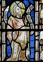 Une fenêtre sud représentant Saint Matthieu