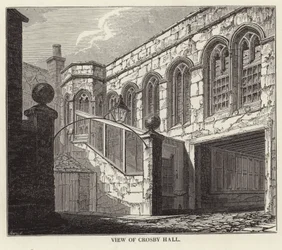 Vue de Crosby Hall à Chelsea