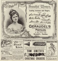 Publicité du numéro de Noël de The Graphic 1896