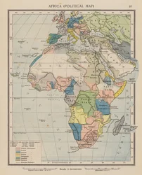 Afrique, Carte Politique