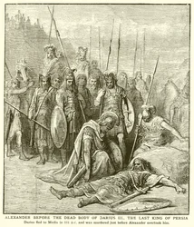 Alexandre devant le corps de Darius III, dernier roi de Perse