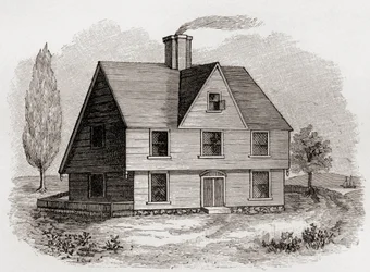 Maison Allyn, New Plymouth, Amérique du Nord, de 