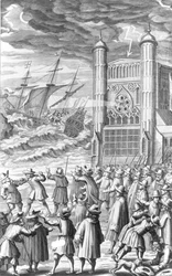 Allégorie des événements entourant le roi Charles Ier en 1649, XVIIe siècle
