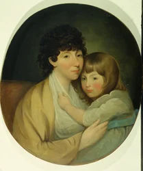 Anna Maria White (Mme Charles Trench) et enfant