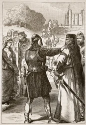 Arrestation du duc de Gloucester, illustration de Cassells Illustrated History of England